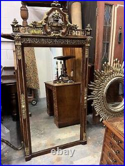 19th Century Antique Gilt Mirror, Large & Impressive. Very Thick Antique Glass