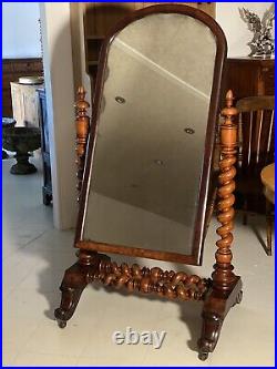 19th Century Large Cheval Antique Mirror