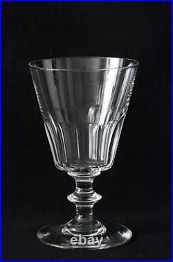 8x an antique, large Red Wine Glass, 19th century, ca. 1850-1870