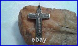 ANTIQUE c. 18th CENTURY LARGE 2 CATHOLIC CRUCIFIX VIRGIN MARY OUR LADY OF LORETO