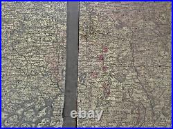 AUTHENTIC LARGE COLOR MAP FROM 18TH CENTURY Museum Grade Quality