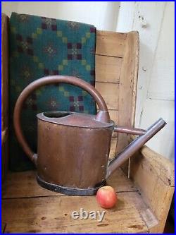 A Large 19th Century Copper Garden Watering Can Large