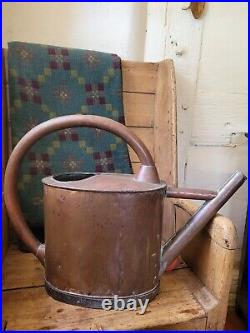 A Large 19th Century Copper Garden Watering Can Large