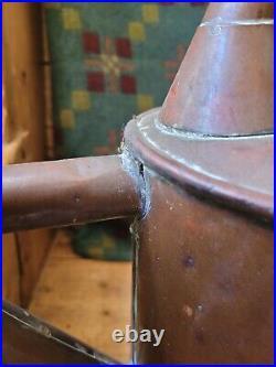 A Large 19th Century Copper Garden Watering Can Large