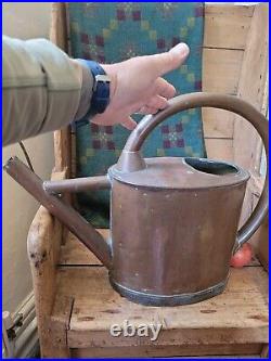 A Large 19th Century Copper Garden Watering Can Large