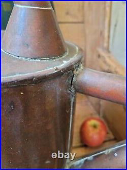 A Large 19th Century Copper Garden Watering Can Large