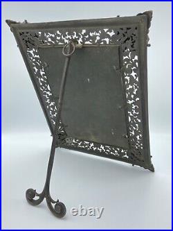Antique 19th Century Bronze Large Table Mirror Excellent