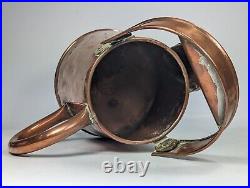 Antique 19th Century Large Arts & Crafts Copper Watering Can LARGE