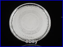 Antique 19th Century Large Openwork Silver Plated Salver, Atkin Brothers c. 1870