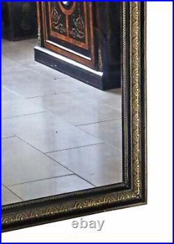 Antique 19th Century very large quality gilt floor wall overmantle mirror