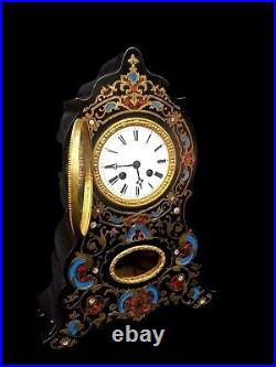 Antique Clock Boulle French 19th Century Rare Large 19th Century Charles X 1830