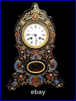 Antique Clock Boulle French 19th Century Rare Large 19th Century Charles X 1830
