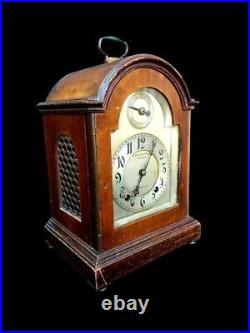 Antique Clock Striking 19th Century Large George III Style German Mantel Clock