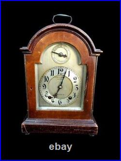 Antique George III Style Clock 19th Century Signed Large Oak Bracket Clock 1890