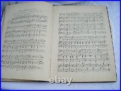 Antique Sheet Music 19th Century Bound Book Ethiopian / Scripture Large