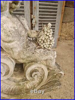 Antique Stone Garden Statue Roman Bacchus 20th Century Large Life Size