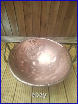 Antique early 19th Century large Copper French confectionery bowl