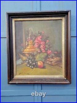 Antique early 20th century Framed oil painting on canvas