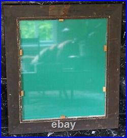 Antique quality large gilt and oak 19th Century overmantle or wall mirror