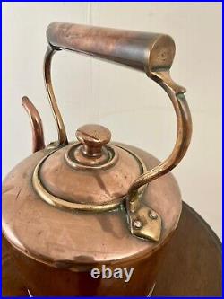 Early 19th Century Large Victorian Antique Copper Kettle, Decorative Item