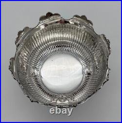 Early 20th Century Antique Geo V Large Sterling Silver Monteith Bowl London 1910