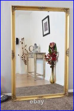 Extra Large Mirror Full length Gold Antique Dressing Wall Long 168cm X 107cm