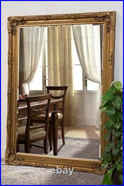 Extra Large Mirror Gold Antique Full Length Leaner Wall 208cm x 148cm