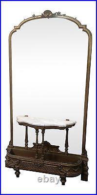 Extremely Large 19th Century Gilt Mirror & Console Table
