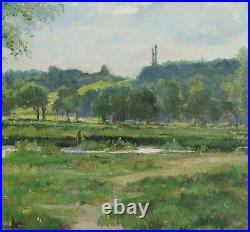Huge 19th Century French Impressionist Summer Landscape Georges PAUL-MANCEAU