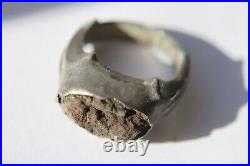 LARGE ANCIENT ROMAN SILVER FINGER RING 2/3rd Century AD
