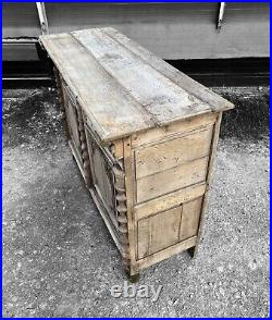 LARGE ANTIQUE 18th CENTURY FRENCH CARVED OAK BUFFET CUPBOARD, c1800