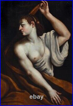 Large 17th Century Italian Old Master The Rape Of Semele & Zeus Nude Greek