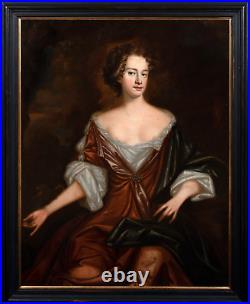 Large 17th Century Nude Portrait Of Nell Gwyn Mistress of King Charles II