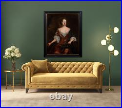 Large 17th Century Nude Portrait Of Nell Gwyn Mistress of King Charles II