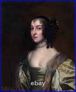 Large 17th Century Portrait of Anne Bourchier Countess of Bath ANTHONY VAN DYCK
