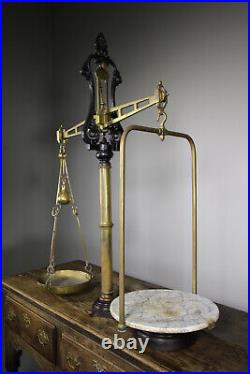 Large 19th Century Antique Avery Shop Weighing Beam Scales