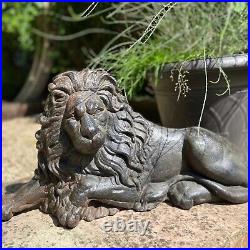 Large 19th Century Cast Iron Lion