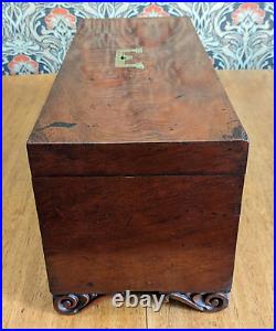 Large 19th Century Mahogany Document Work Stationery Jewellery Box Victorian