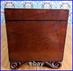 Large 19th Century Mahogany Document Work Stationery Jewellery Box Victorian