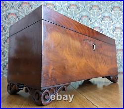 Large 19th Century Mahogany Document Work Stationery Jewellery Box Victorian