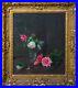 Large 19th Century Still Life Pink & White Roses Louise Ellen Perman (1854-1921)