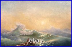Large 19th Century The Ninth Wave Shipwreck Sunrise IVAN AIVAZOVSKY (1817-1900)