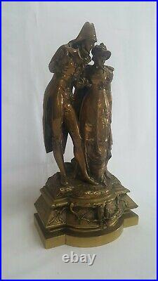 Large 19th Century antique French bronze sculpture by Auguste Louis Lalouette