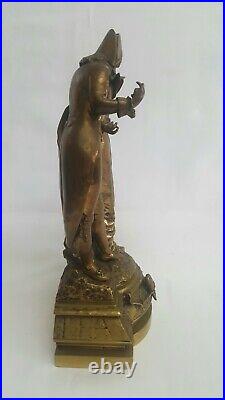 Large 19th Century antique French bronze sculpture by Auguste Louis Lalouette