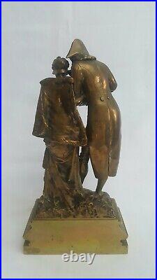 Large 19th Century antique French bronze sculpture by Auguste Louis Lalouette