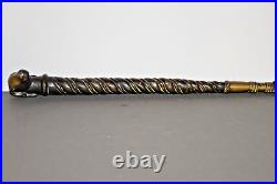 Large 1kg Antique 19th Century Indian Bronze Royal Ceremonial Mace Soonta, c1860