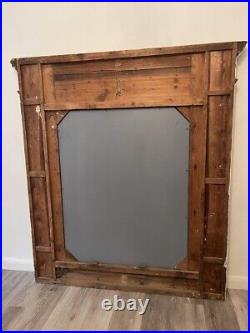 Large Antique 19th Century French Mirror Painted
