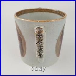 Large Antique 19th Century Pratt Ware Style Loving Cup Uncle Toby And The Widow
