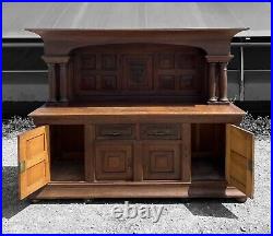 Large Antique 19th Century Spanish Oak Dresser, C1880