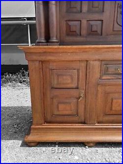Large Antique 19th Century Spanish Oak Dresser, C1880